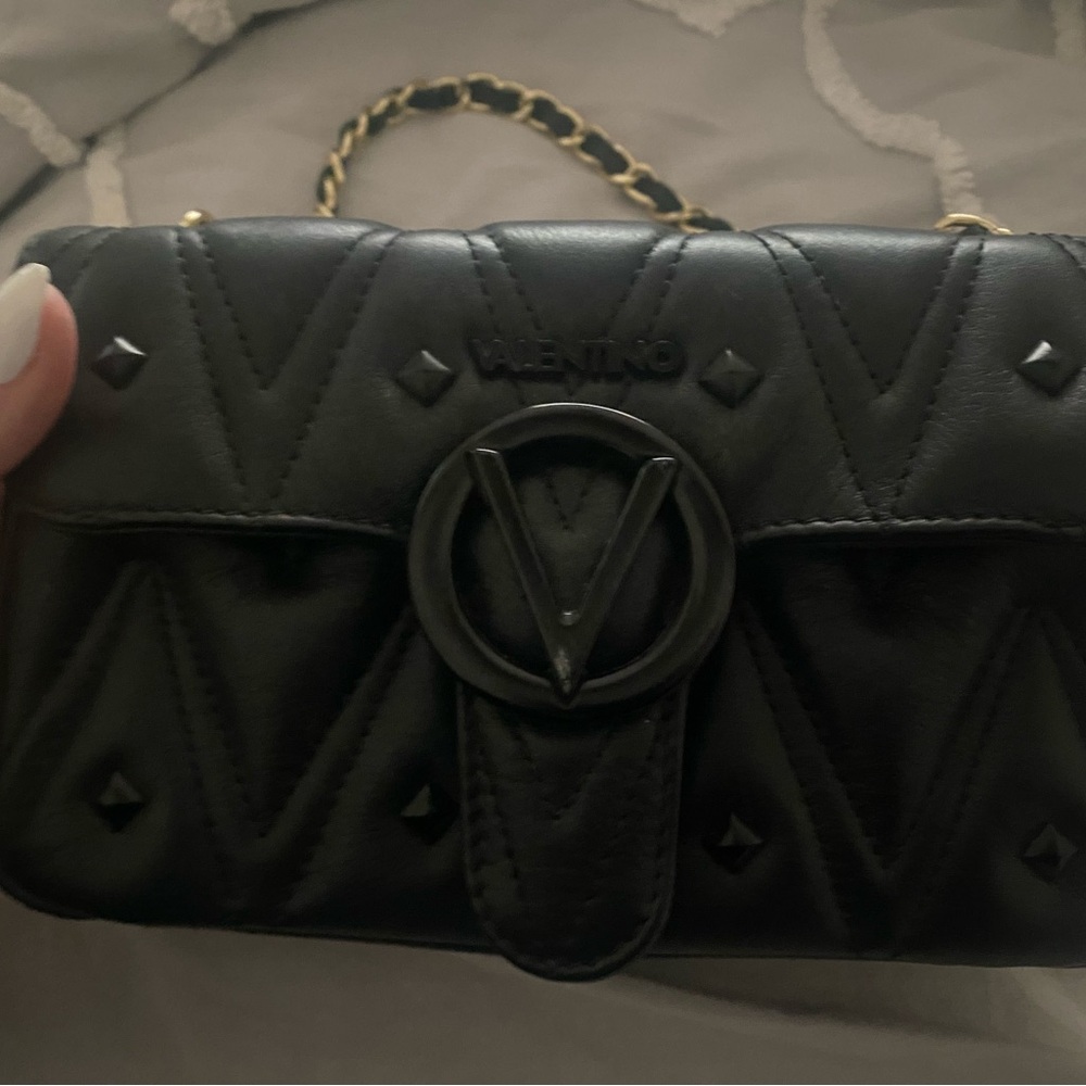 Valentino Black Quilted Handbag